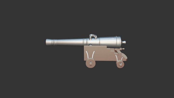 36 pounder cannon 3D Model