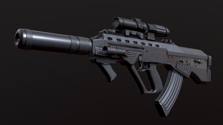 Support mural pour fusil m4 modèle 3D $5 - .c4d - Free3D