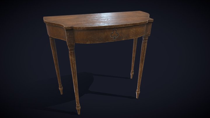 Wooden Table_8MB – Free 3D Model STL