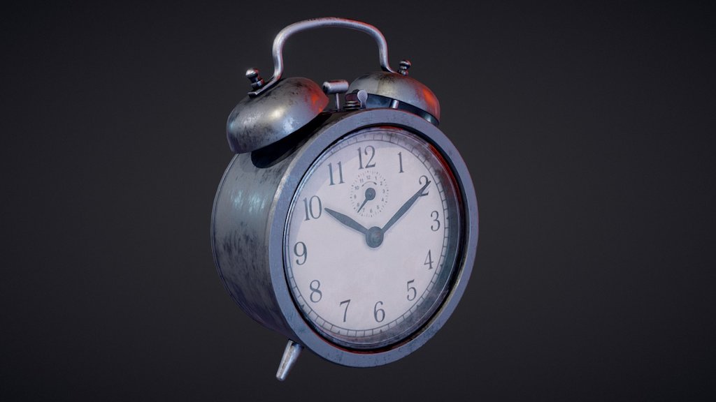 Dekad Alarm Clock Black 3D model by Gistold [a7777b9] Sketchfab