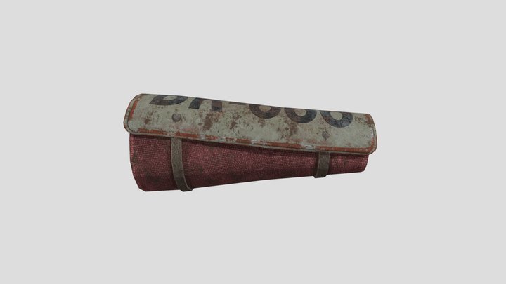 Post Apocalyptic Arm Guard (Low poly) 3D Model