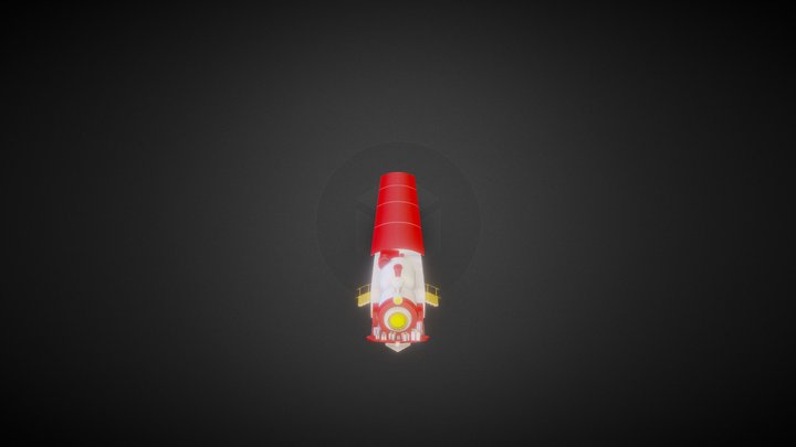 004_New Year's train 3D Model