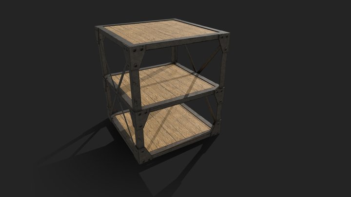 Metal Shelf 3D Model