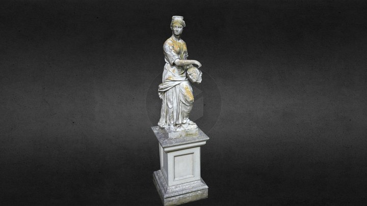 Statue with head 3D Model
