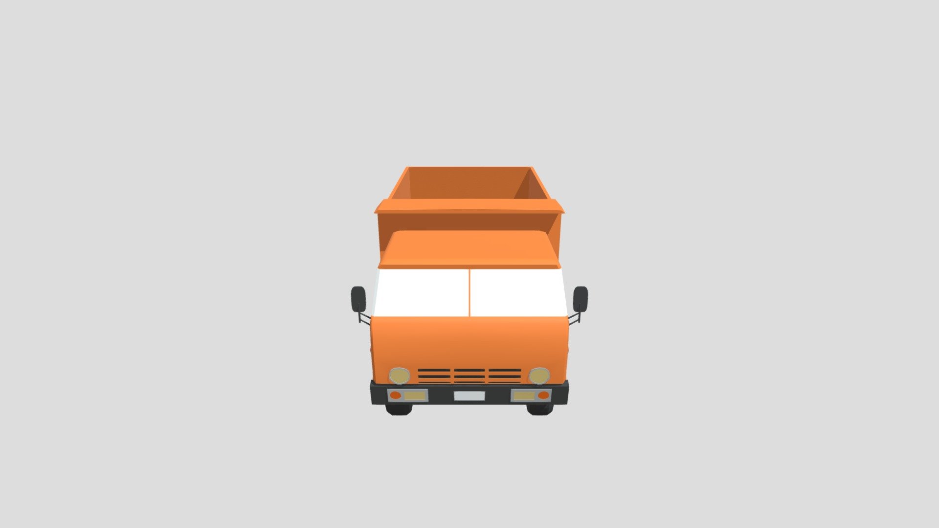 Kamaz dump truck (Low Poly)