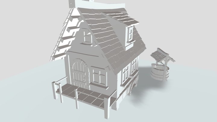 Fantasy House 3D Model