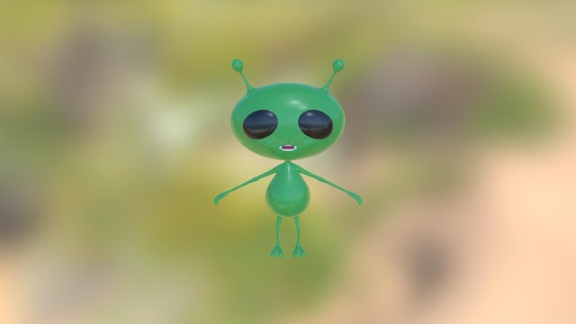 Alien_F 3D Model