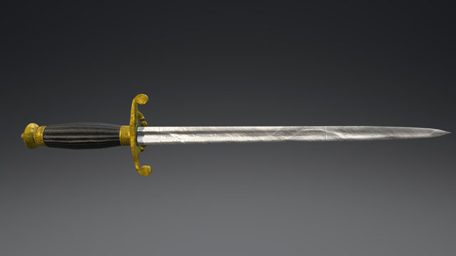 19th Century Naval Dirk 3D Model