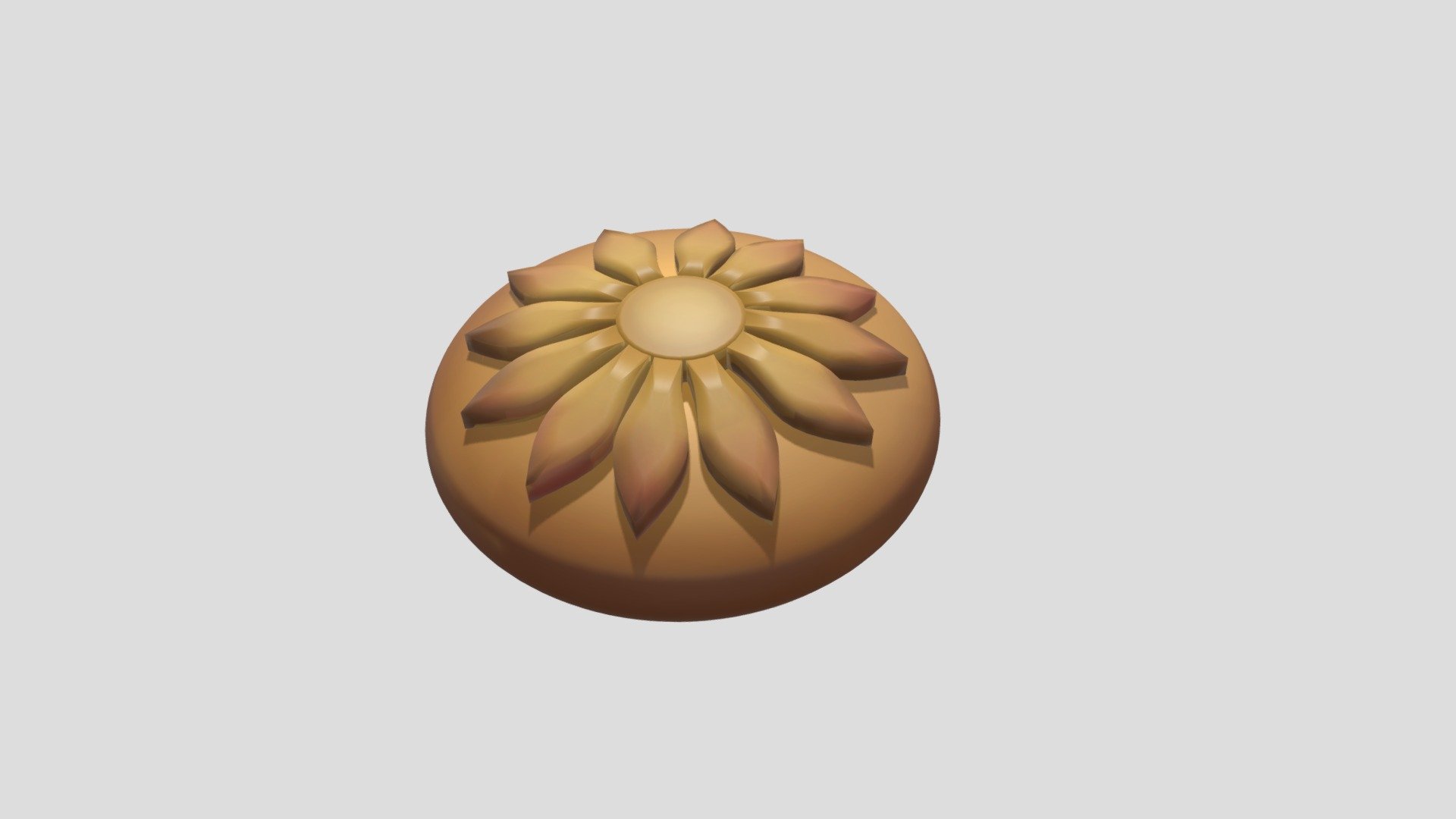Kleicha (Iraqi Cookie) — Sketchfab embed 3D viewer