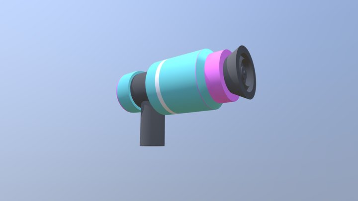 Toon basic gun 3D Model
