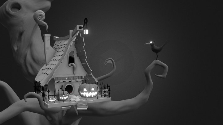 Haunted Birdhouse 3D Model