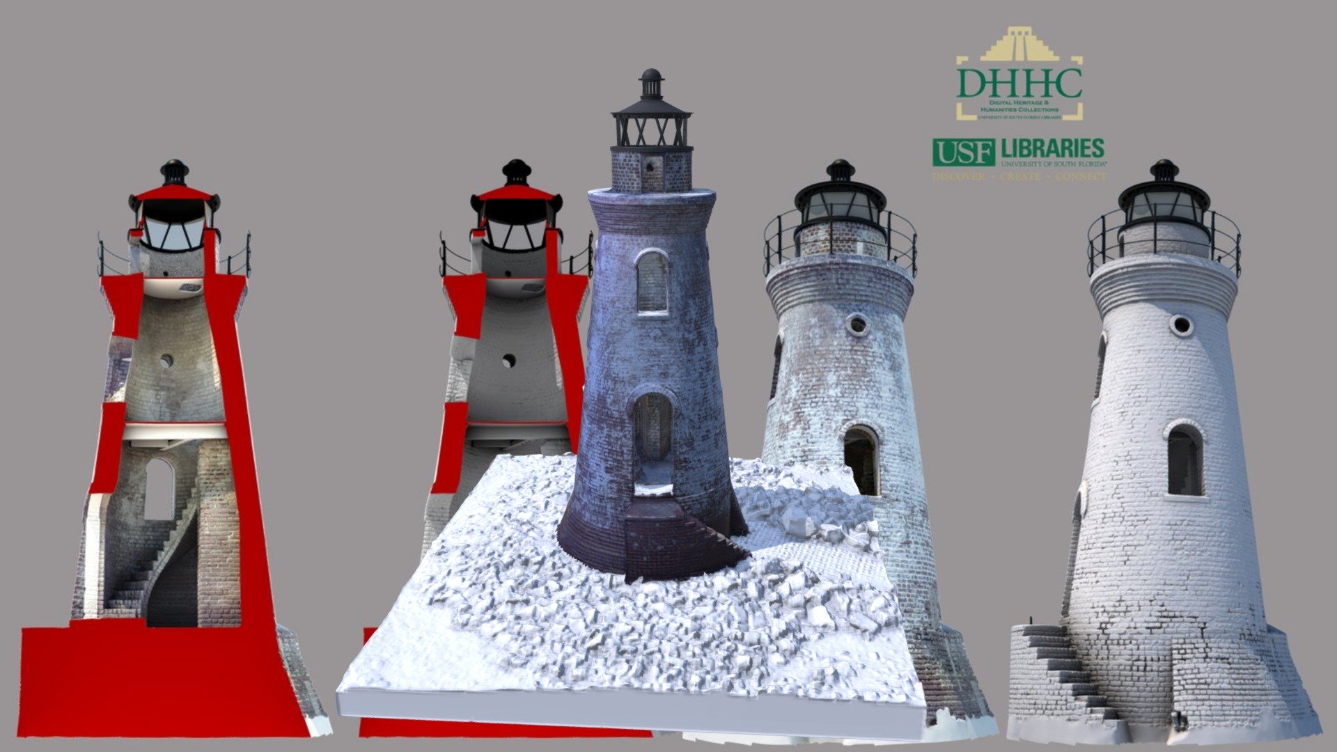 Animated Model-Cockspur Island Lighthouse