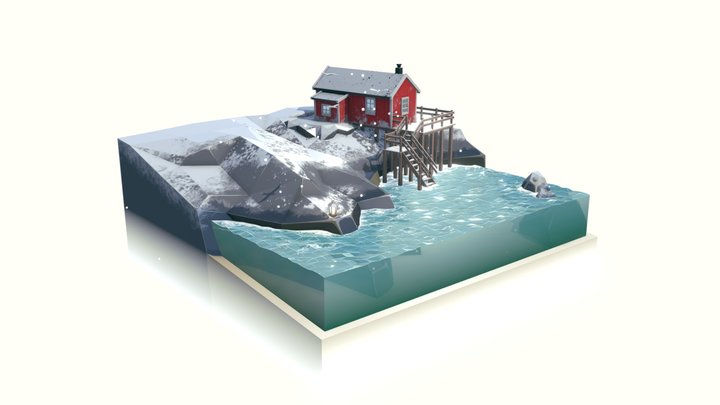 Lofoten Diorama 3D Model