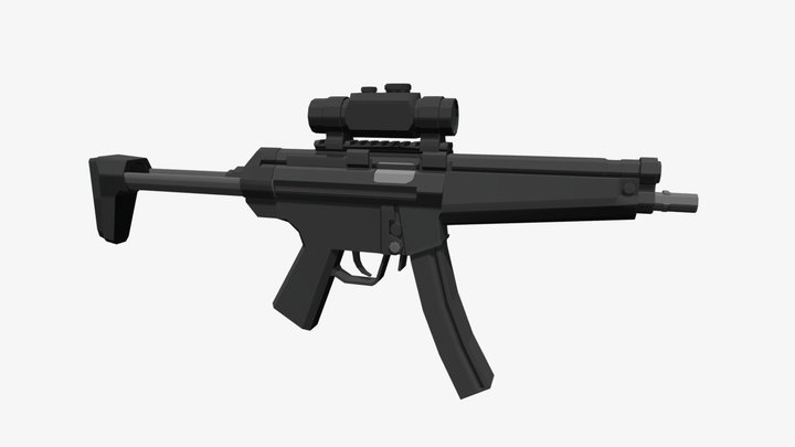 Low Poly MP5A3