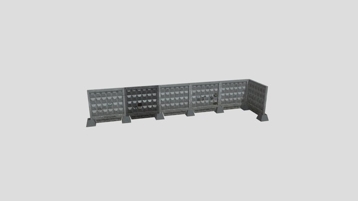 fence/ Забор ПО-2 3D Model