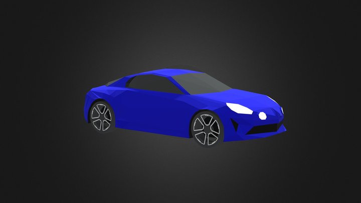 2018 Alpine A110 3D Model