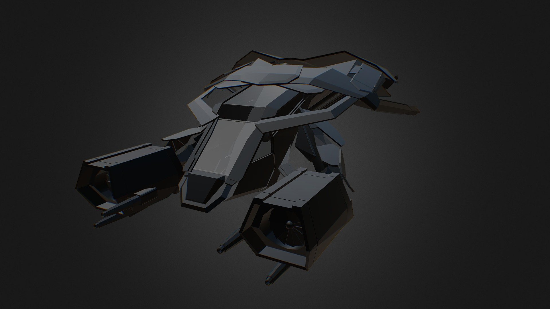 Batman Plane Dark Knight Rises 3D Model By CG Stuffs cgstuffs 