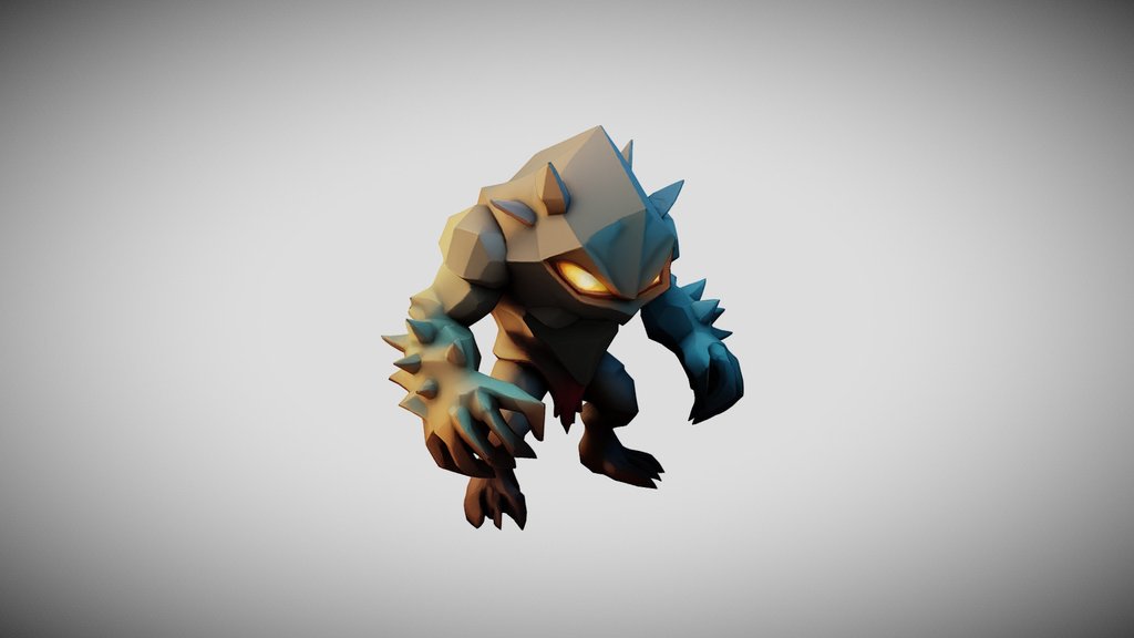 Creature handpainted lowpoly