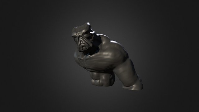 ZBrush 3D Print Sculpt 005 (Bulky Alien) 3D Model
