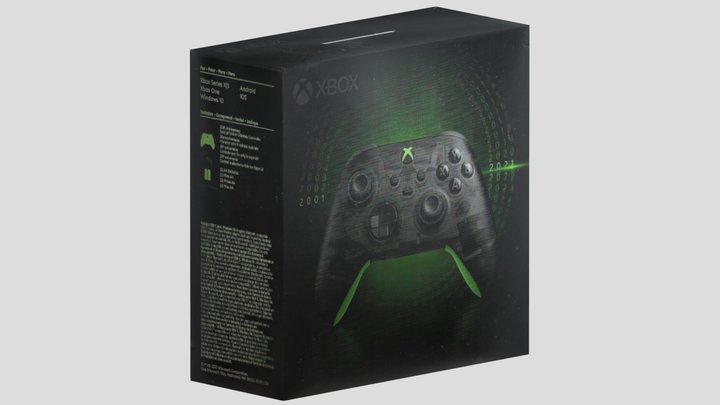 Xbox 20th Anniversary Controller Box 3D Model