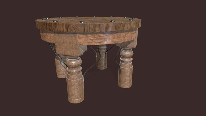 Rustic Coffee Table 3D Model
