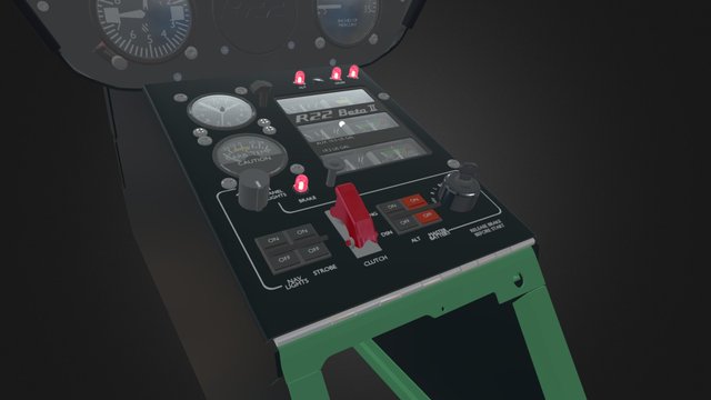 R22 control panel 3D Model