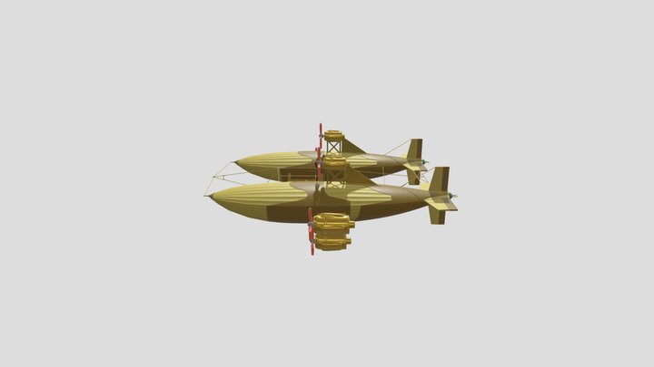 Air Ship [XYZ School] 3D Model