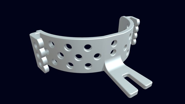 Frontal dental impression tray 3D Model