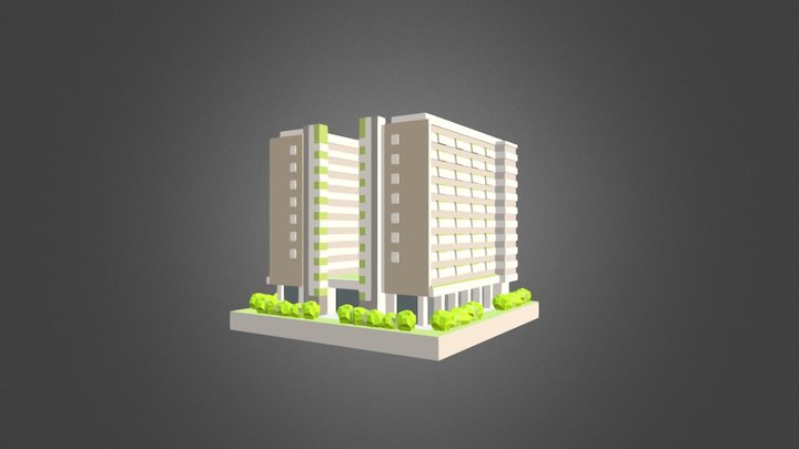 Yishun Community Hospital Miniature 3D Model