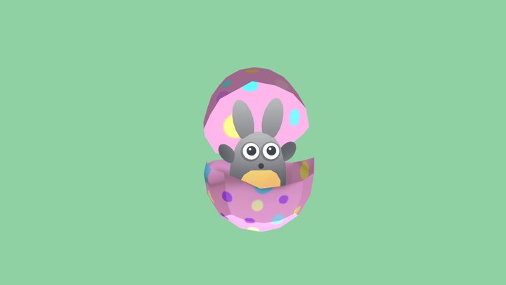 Easter Bunny 3D Model