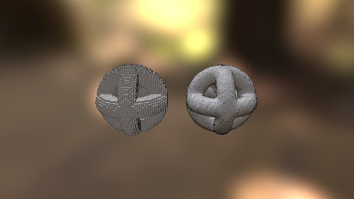 Test Triple Torus 3D Model