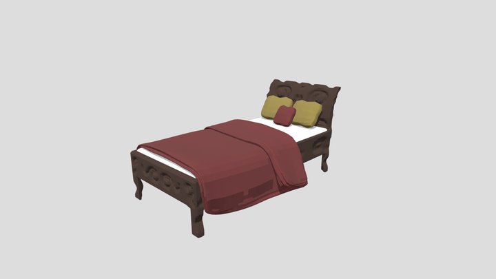 Old Bed 3D Model