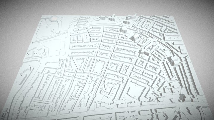 3D map Utrecht Wittevrouwen 3D Model