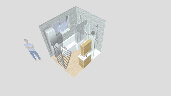 1/F Bathroom 1 3D Model