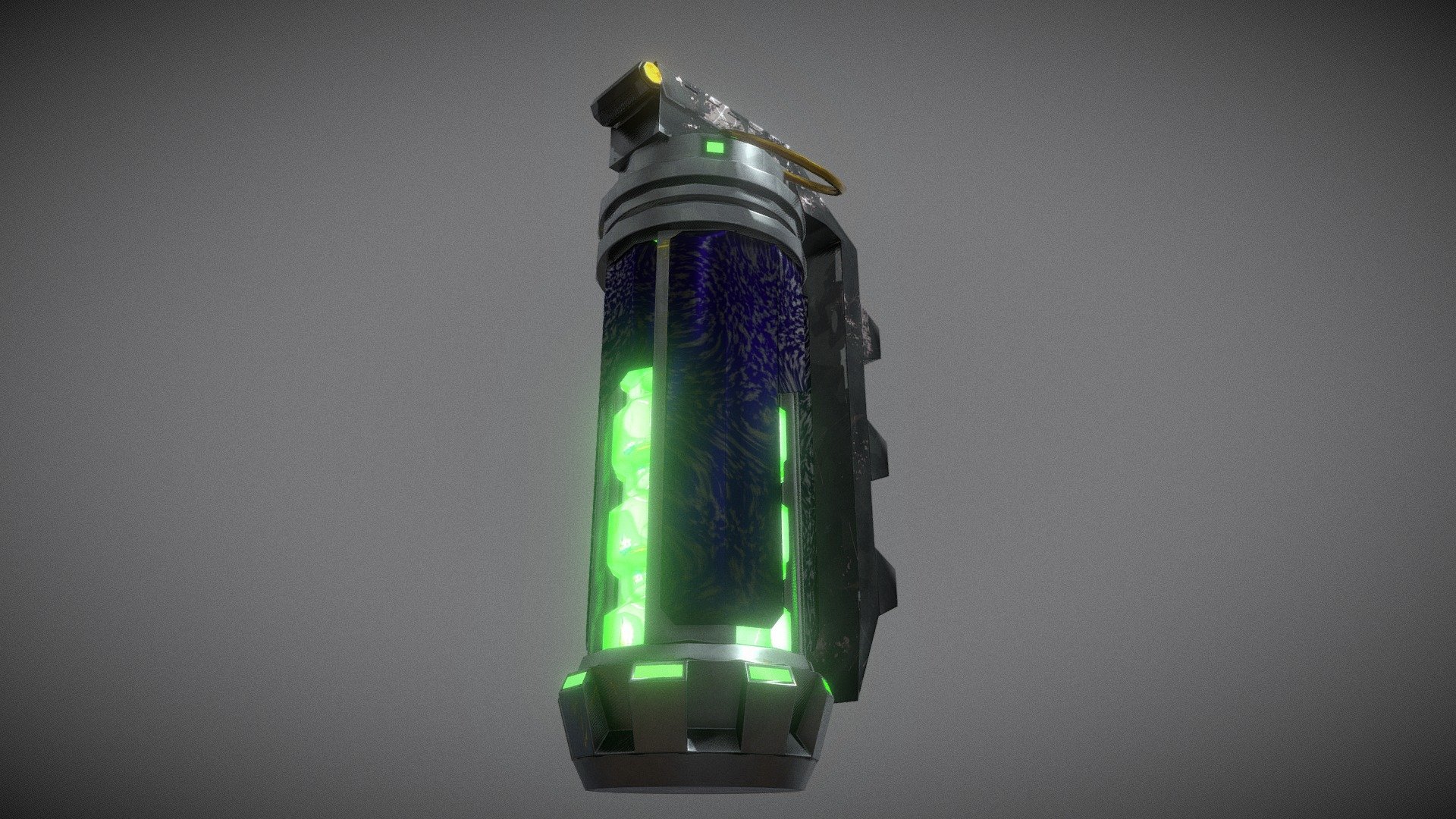 Cyber Punk Grenade Game Ready Download Free 3D model by