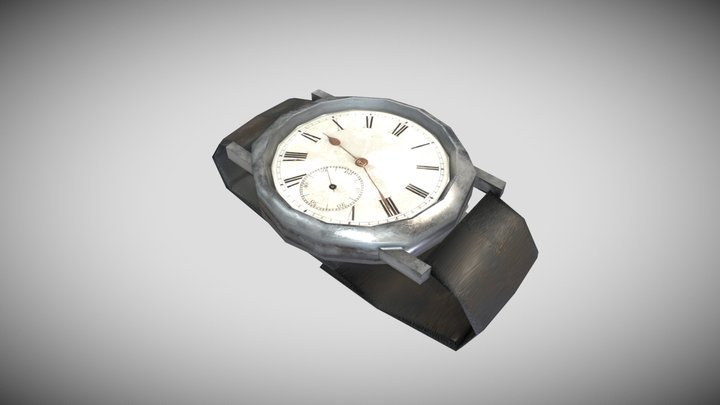 Retro Watch Game Ready Low Poly Model – Modello 3D gratuito STL