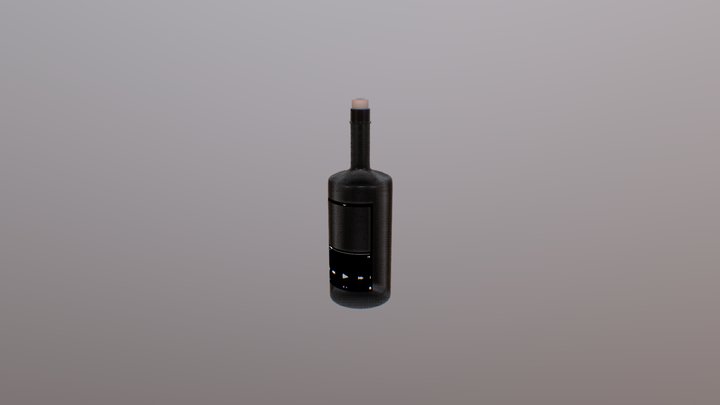 音乐酒瓶 3D Model