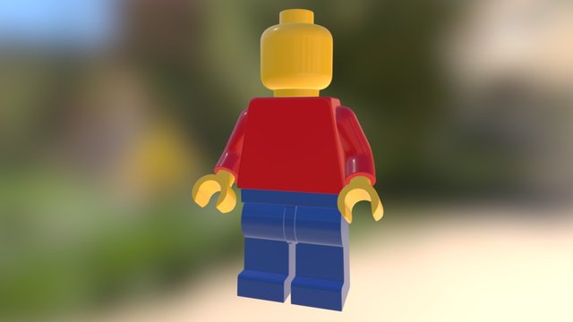 Mecabricks LEGO Minifigure 3D Model