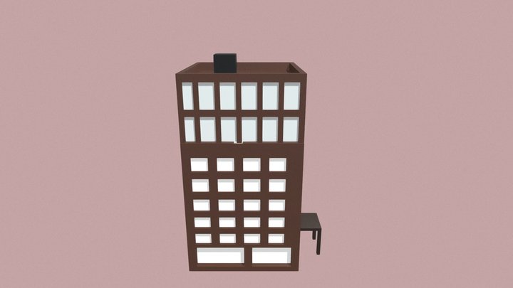 Apartment Complex 3D Model