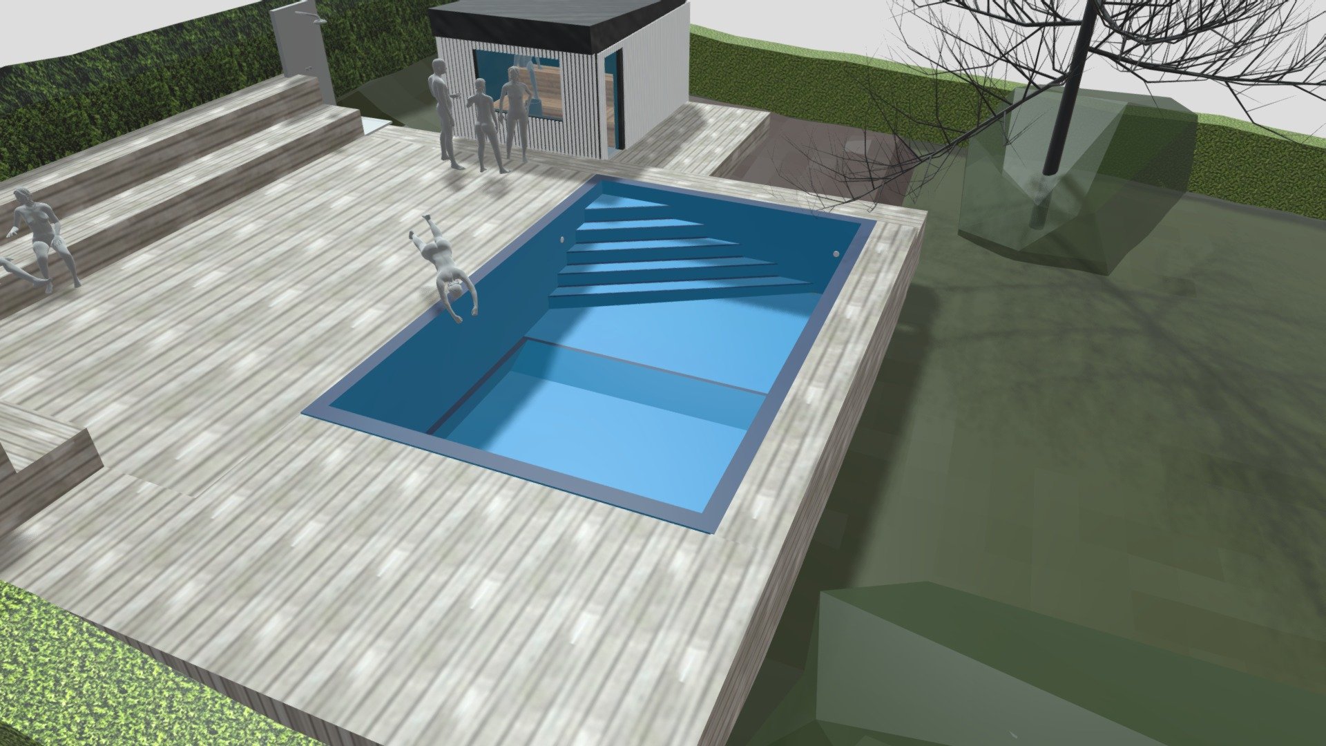 Swimmingpool Alt Sauna
