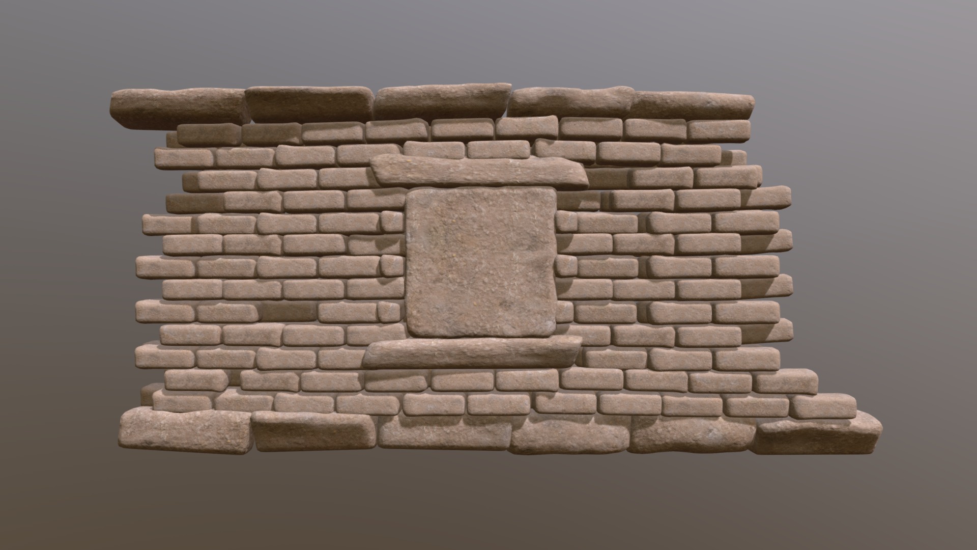 3D model Ancient Wall - This is a 3D model of the Ancient Wall. The 3D model is about a stone wall with a stone walkway.