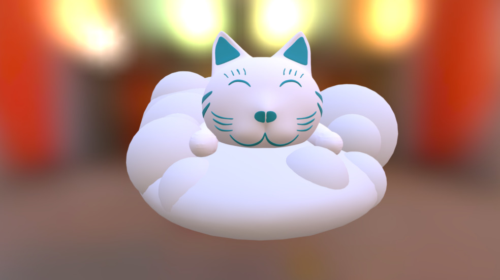 cloud cat - 3D model by Blackfox3dr [a7918e1] - Sketchfab