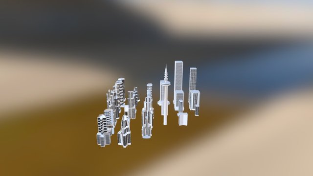 Skyscrapers 3D Model