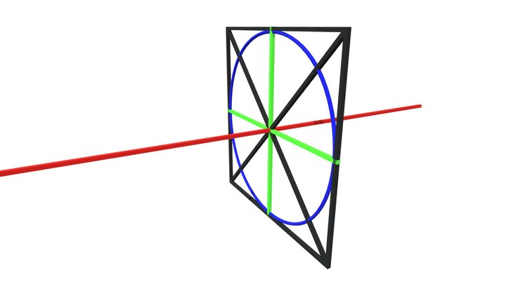 Circle in perspective reference 3D Model