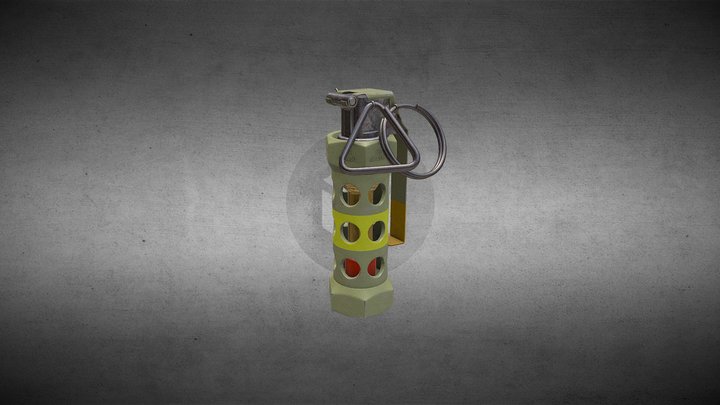 Stun grenade 3D Model
