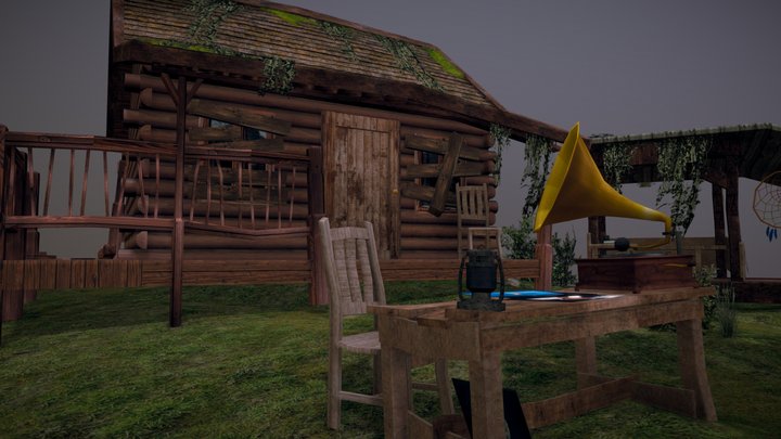 DAE Diorama - Forest Loner 3D Model