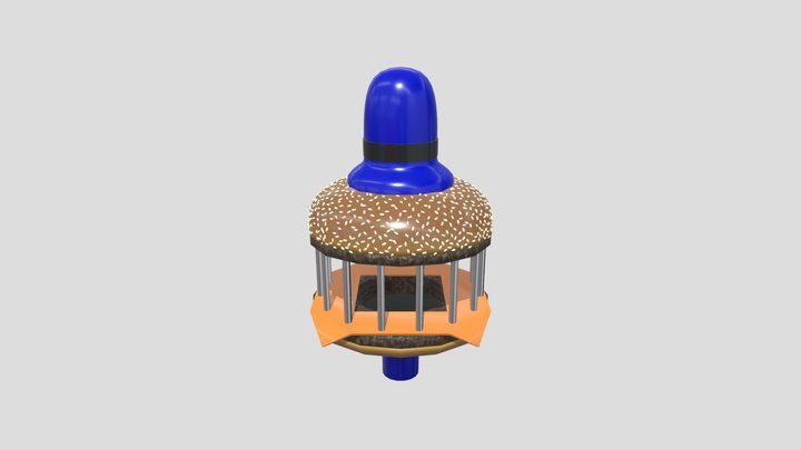 Burger Booth 3D Model