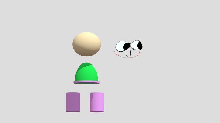 BALD POIP 3D Model