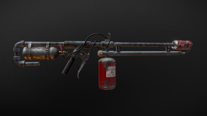 Flame Thrower 3D Model