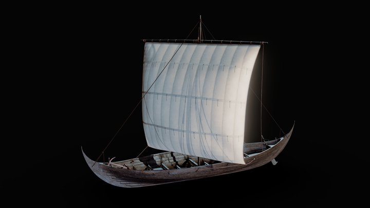 Viking Trader - Skuldelev 3 3D Model